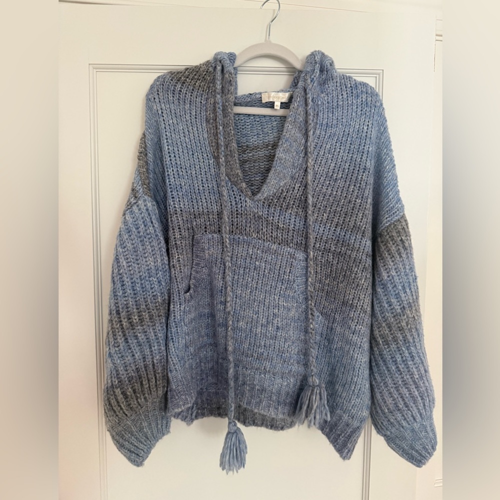 LOVE SHACK FANCY SWEATER WITH HOOD, NEVER WORN, PERFECT CONDITION SIZE M/L